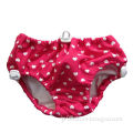 Kid's swimwear with waterproof diaper, printed, string, with adjustable plastic hook